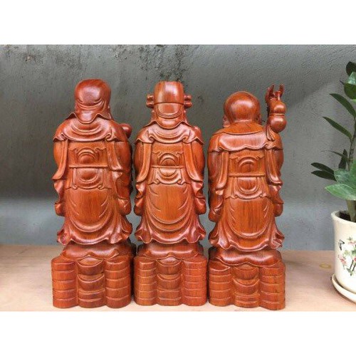 Bộ tam đa gỗ hương 40cm